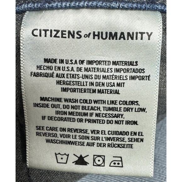 Citizens of Humanity Women's Harlow Ankle Hi Rise Slim Blue Jeans - Size 26x27 - Picture 8 of 10